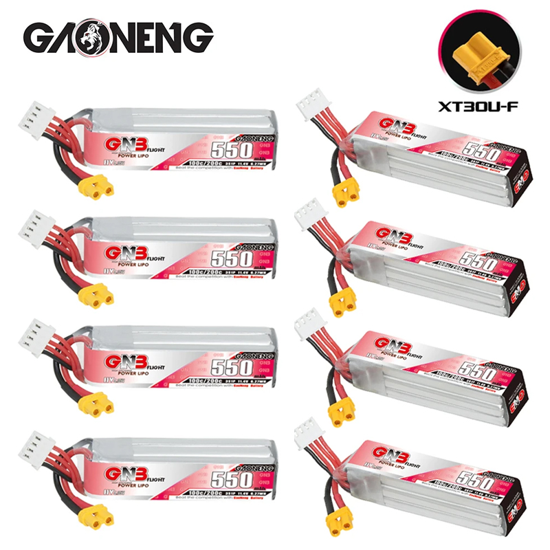 Drone Battery Lipo - GNB HV 11.4V 550mAh 100C/200C batterie