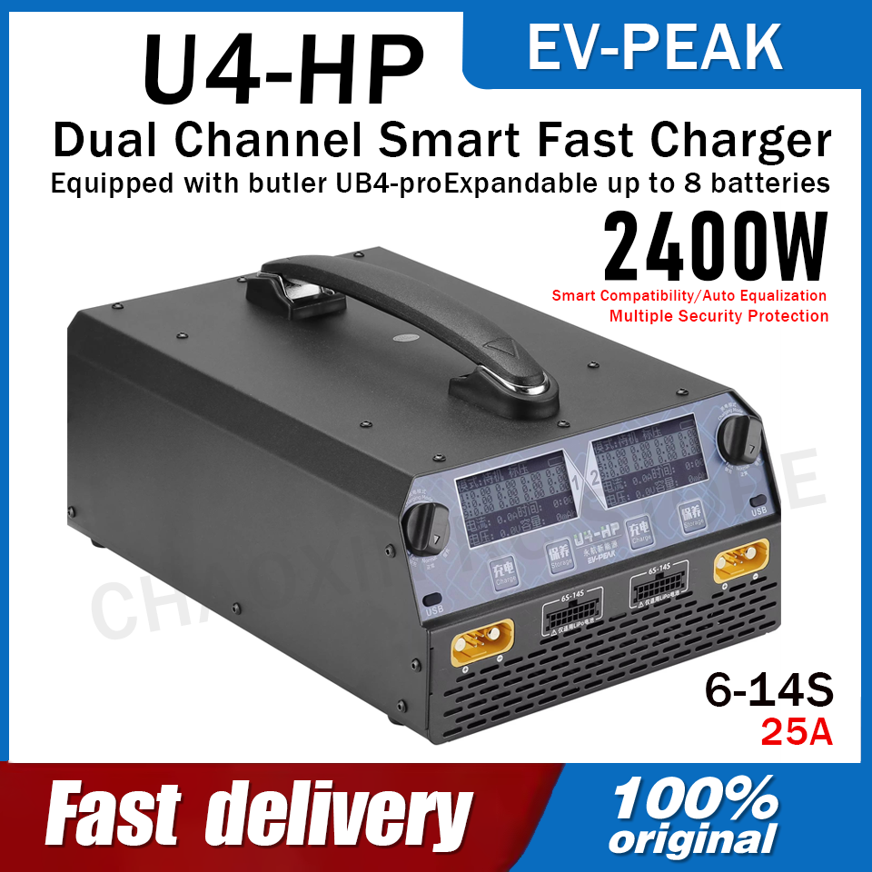 Drone Battery 6S - Chargeur de batterie double canal EV-PEAK
