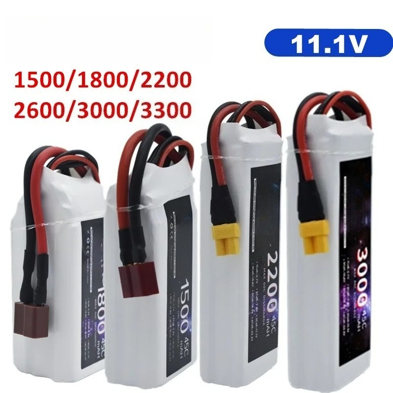 Drone Battery Li-Ion - Batterie LiPo 3S 1500mah 1800mAh 2200mah