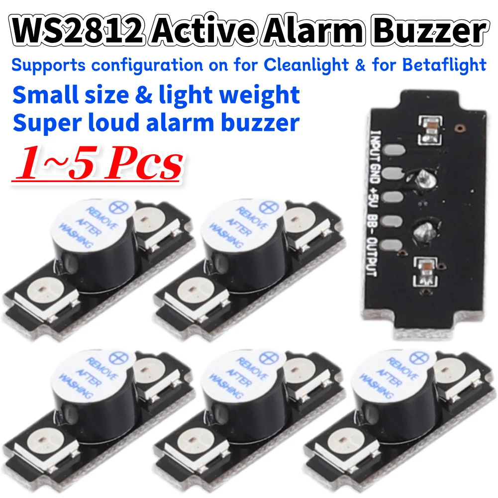 Drone Battery Alarm - WS2812 alarme Active Buzzer coloré RGB