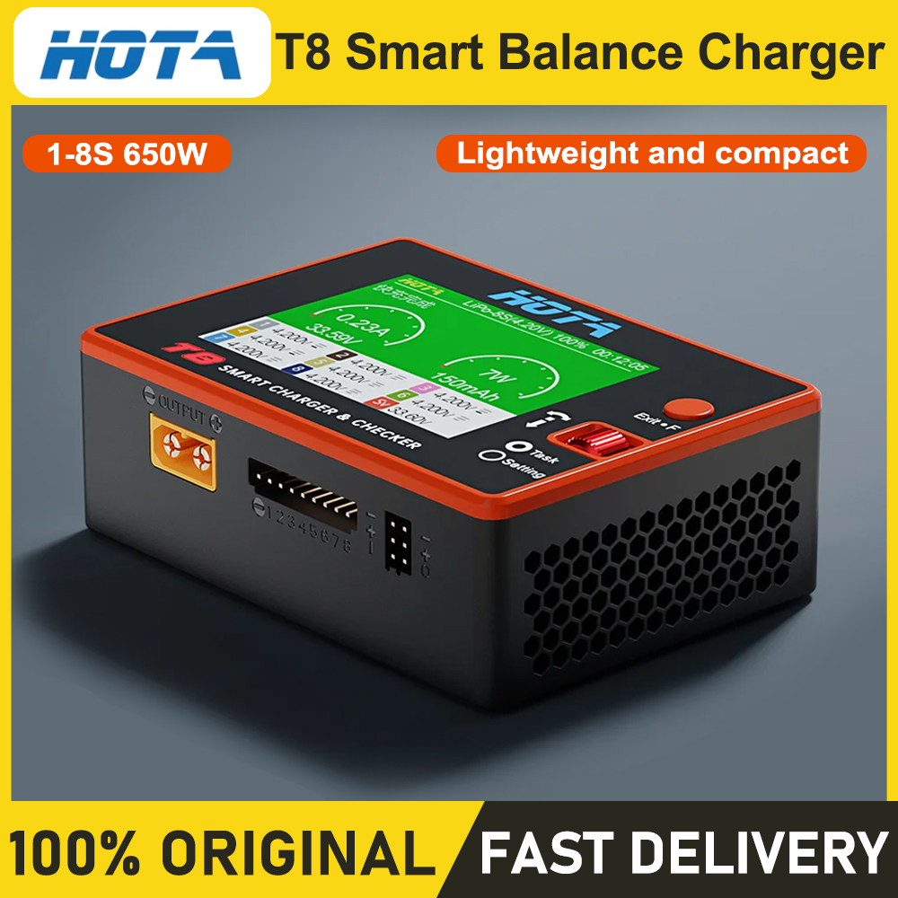 Drone Battery Smart - Chargeur intelligent HOTA T8 pour batteries
