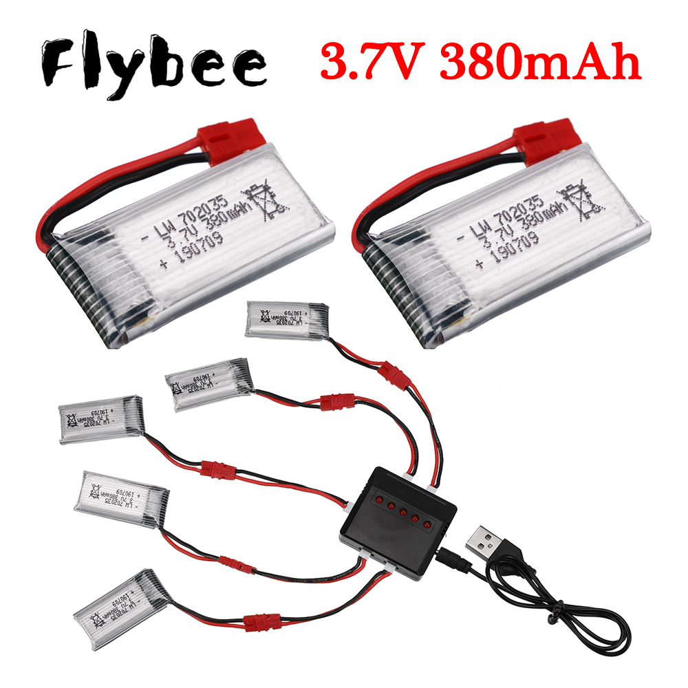 Drone Battery Lipo - Batterie Lipo 3.7V 380mAh Avec Chargeur