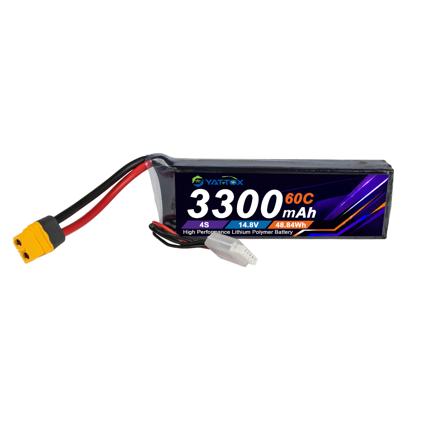 Drone Battery 4S - Batterie LiPo Yattox 4S 3300mAh 60C