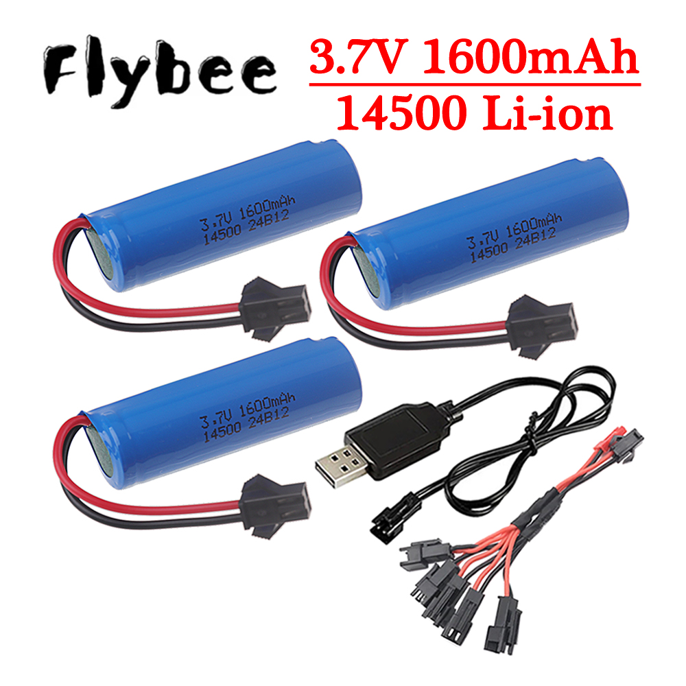 Drone Battery Li-Ion - Batterie d'origine 3.7v 14500 1600mAh Lipo