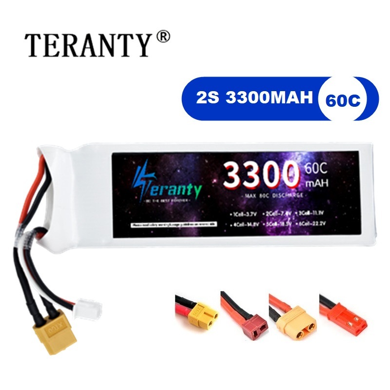 Batterie LiPo 2s 7.4V 3300mAh  - Drone Battery Connector avis et prix
