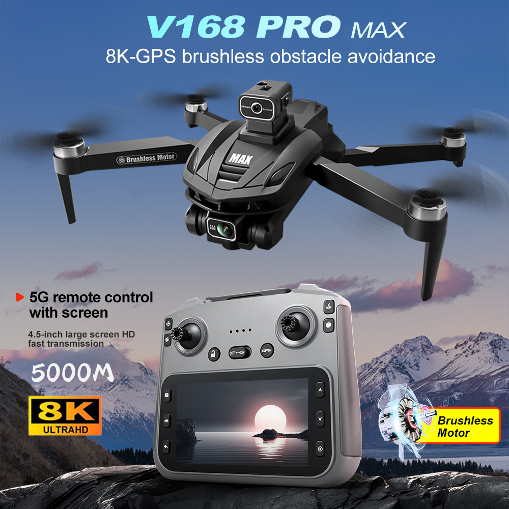 V168 PRO Max GPS Drone 8K prof - Drone Battery Box avis et prix