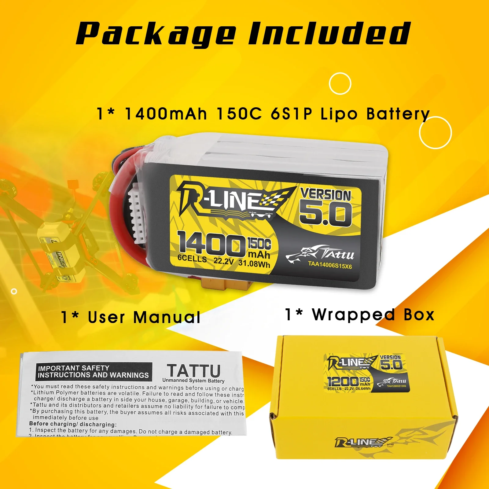 Hypothécaire aryR-Line-Batteri - Drone Battery 6S avis et prix