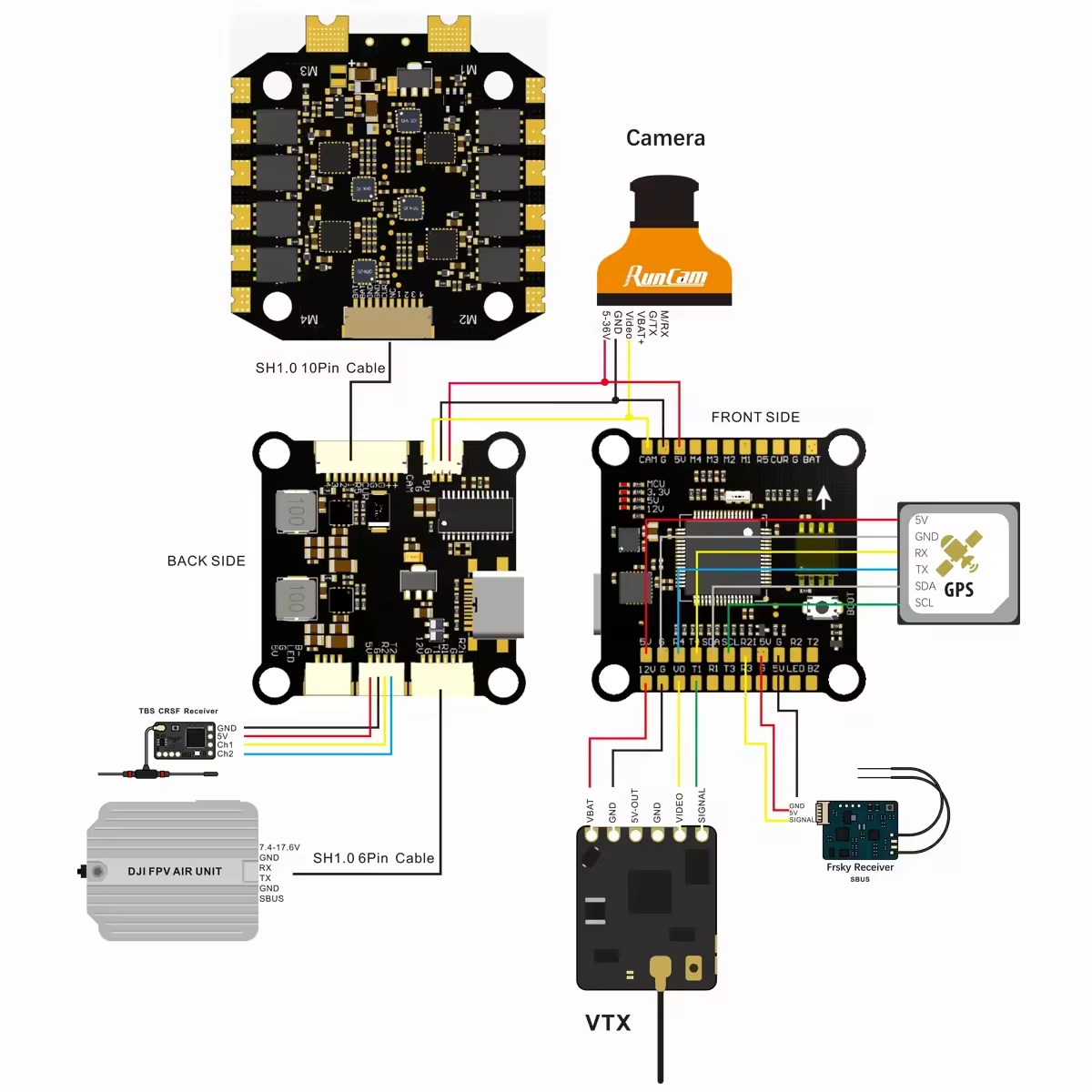 Contrôleur de vol F405 F722 F7 - Betaflight Fc F7 avis et prix